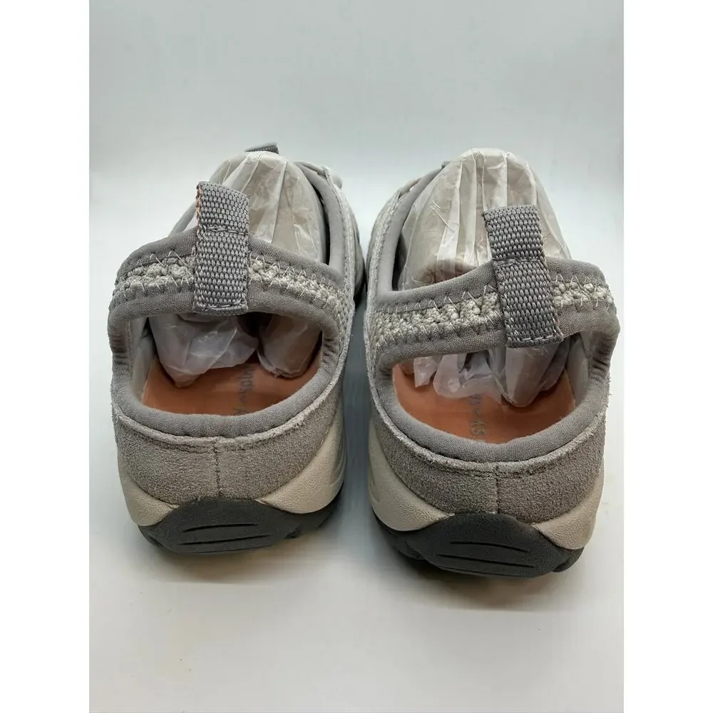 Easy Spirit Earthen10 Walking Shoes Women's US 8N Light Gray Suede Closed Toe